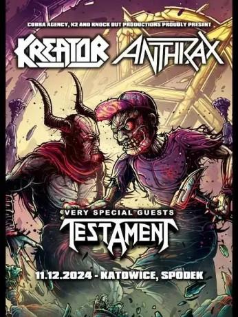 Katowice Wydarzenie Koncert Kreator, Anthrax + special guest Testament